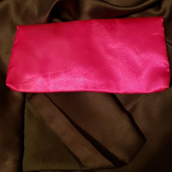 Dress up sachet mauve Satin and brown flower with - Picture 5 of 7